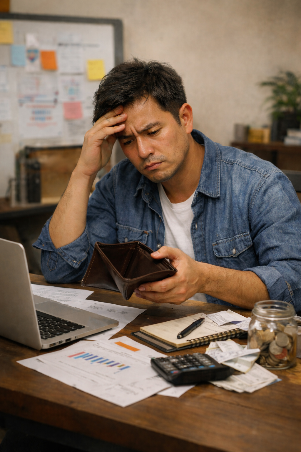 Frustrated business owner looking at ads dashboard